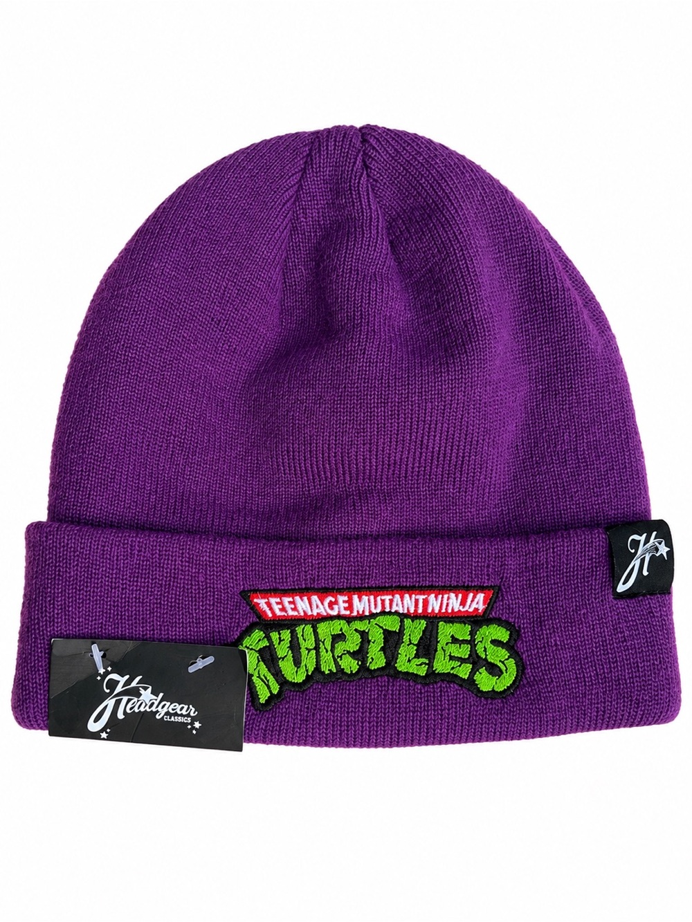 Teenage Mutant Ninja Turtles Purple Beanie Toque TMNT hat Headgear Classics